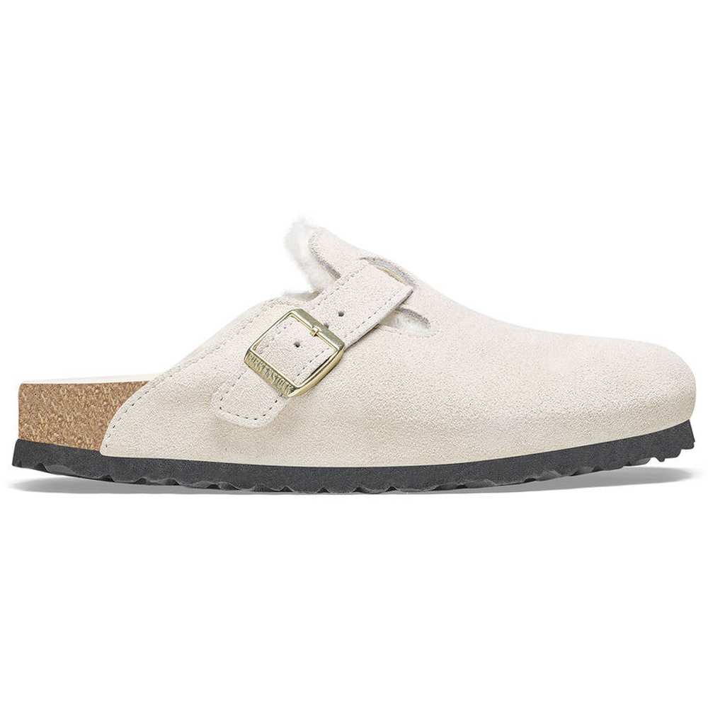 Birkenstock Boston Shearling Clogs - Antique White - 1026192 - Image 2