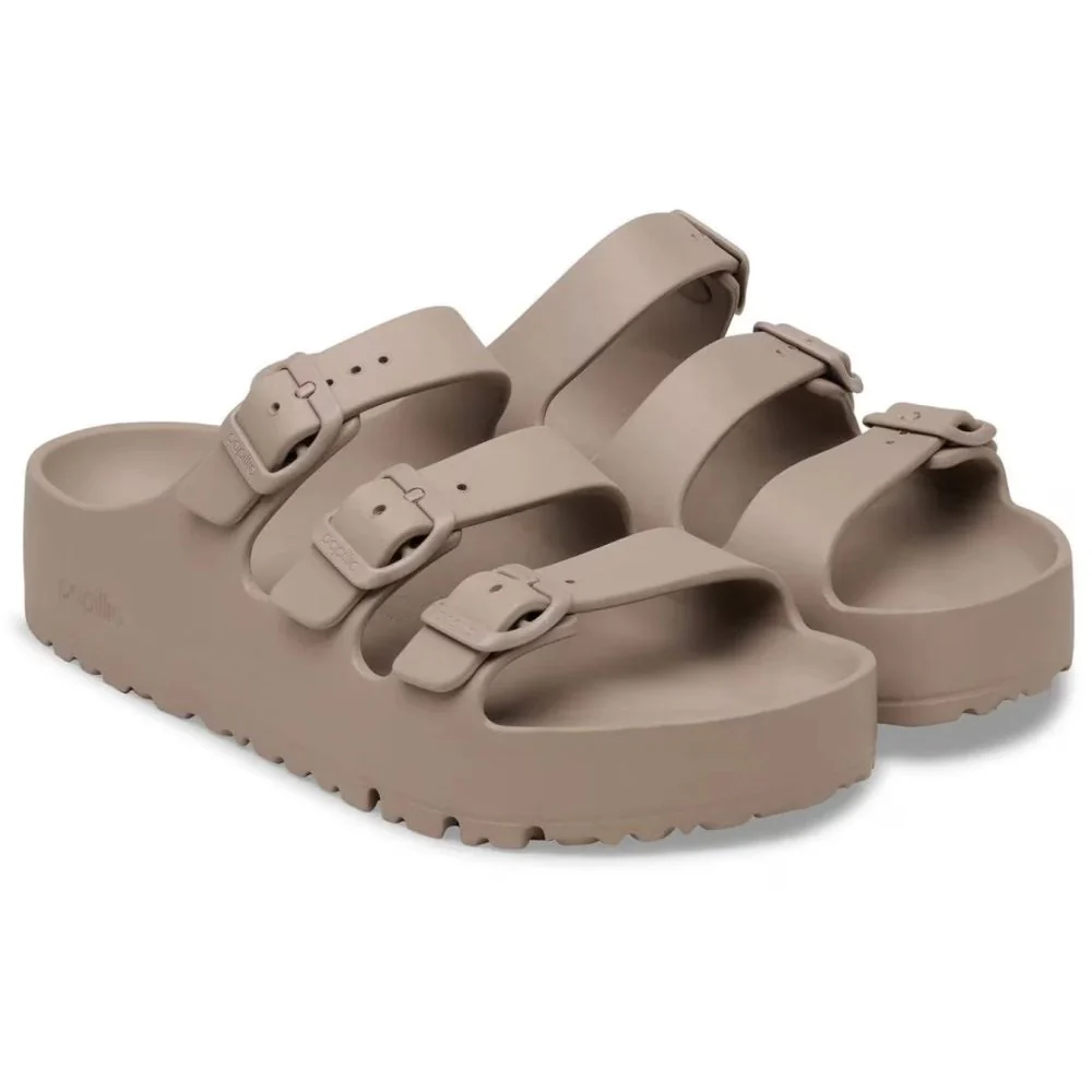 Birkenstock Florida III Flex Platform - Grey Taupe - Image 3