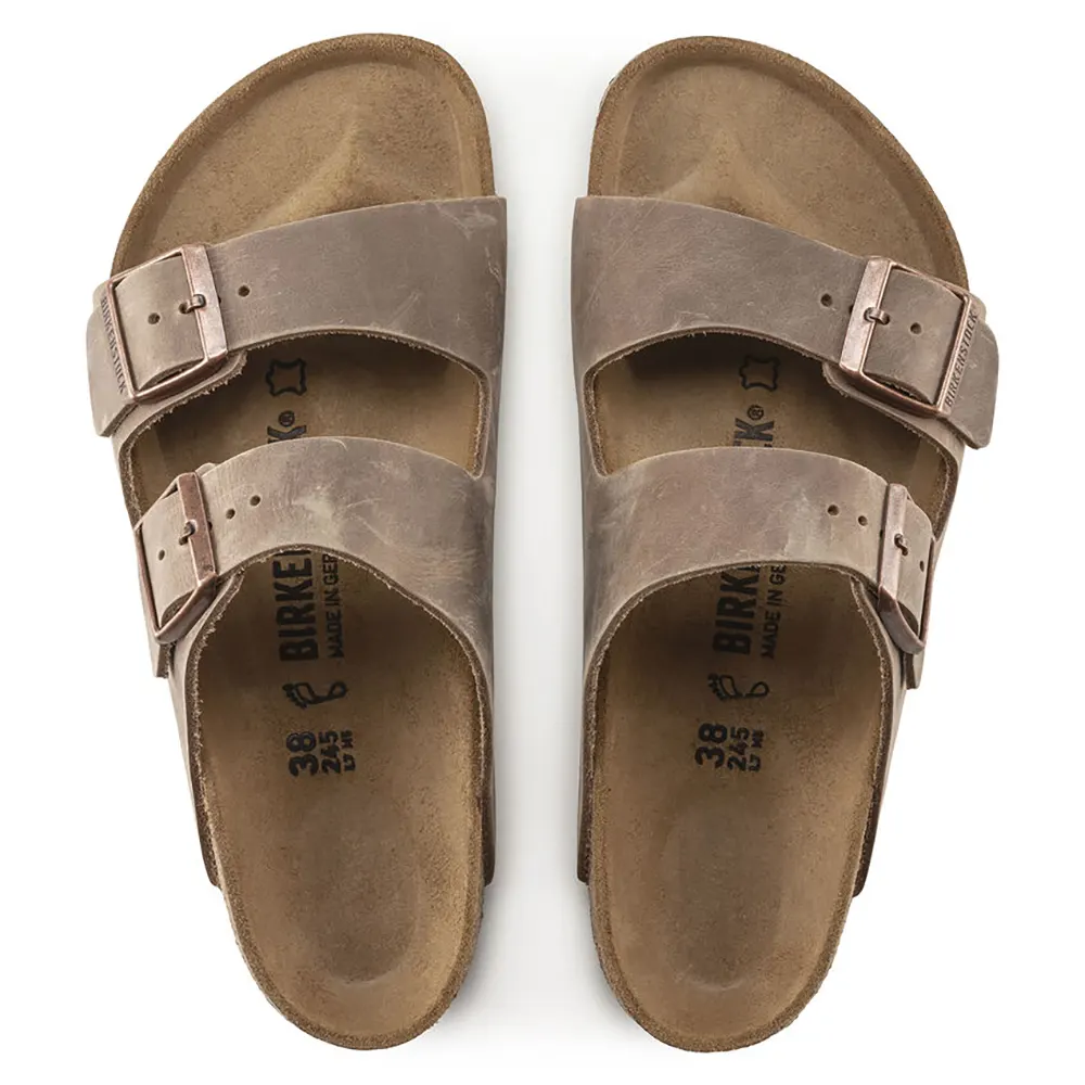 Birkenstock Arizona Oiled Leather Sandals - Tobacco - 352201 - Image 5