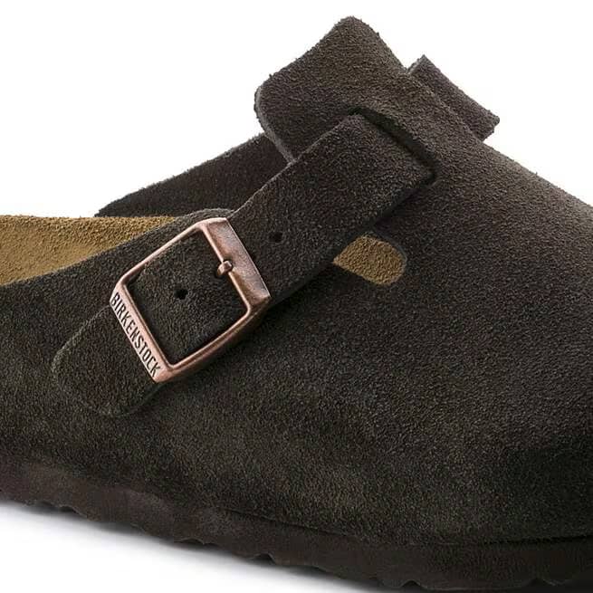 Birkenstock Boston Suede Clogs - Mocha - 660461 - Image 6