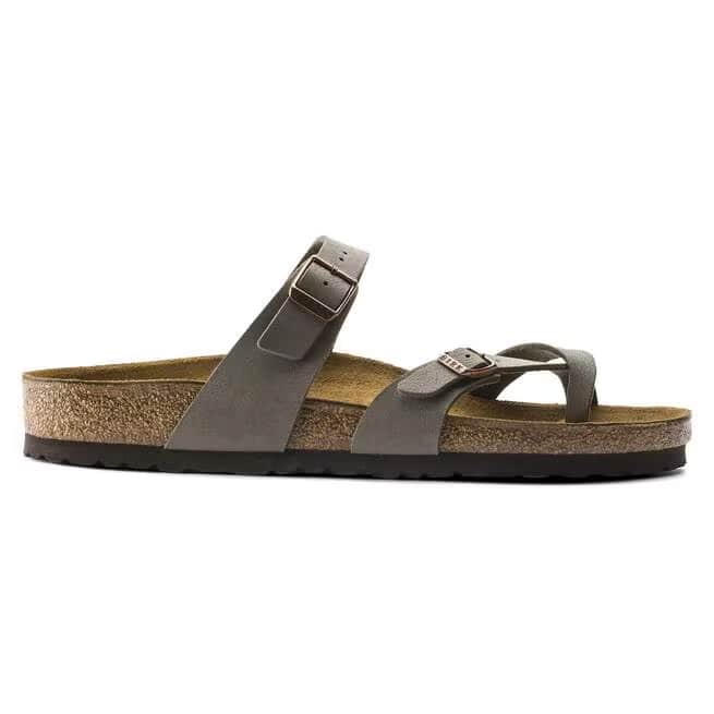 Birkenstock Women's Mayari Birkibuc Sandals - Stone - 71071 - Image 2