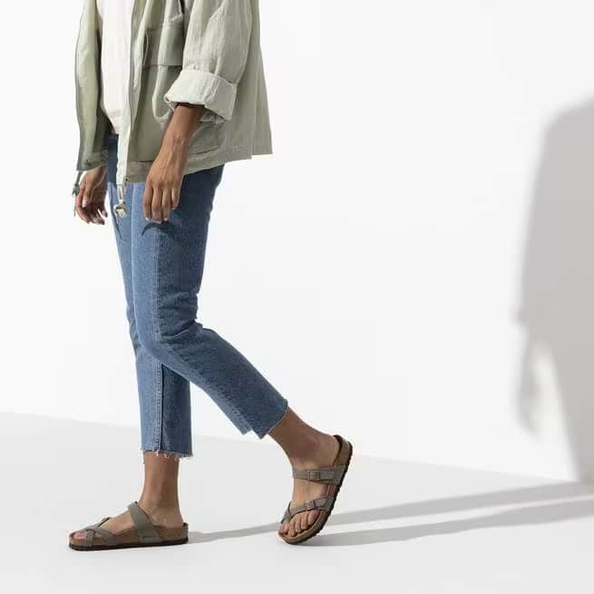 Birkenstock Women's Mayari Birkibuc Sandals - Stone - 71071 - Image 7