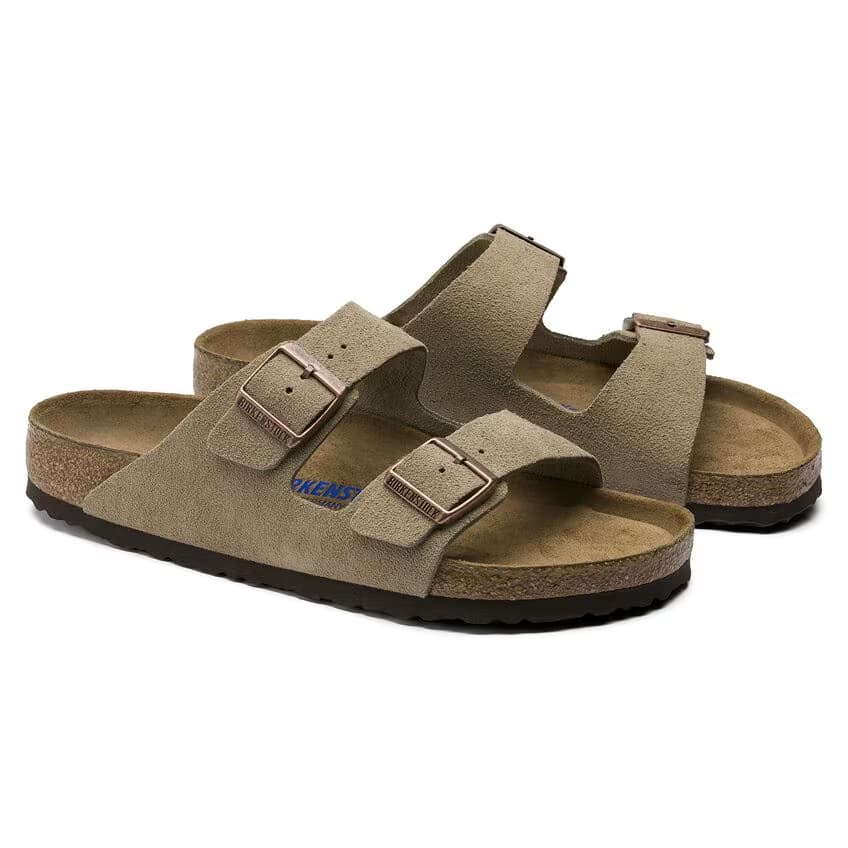 Birkenstock Arizona Suede Sandals - Taupe - 951301 - Image 3