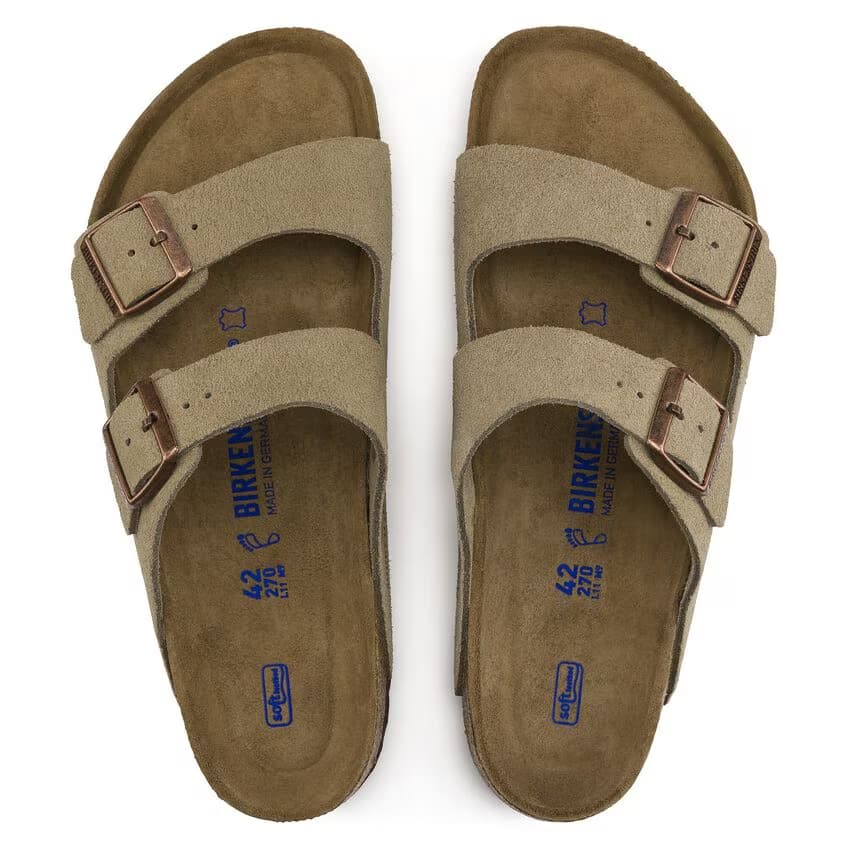 Birkenstock Arizona Suede Sandals - Taupe - 951301 - Image 4