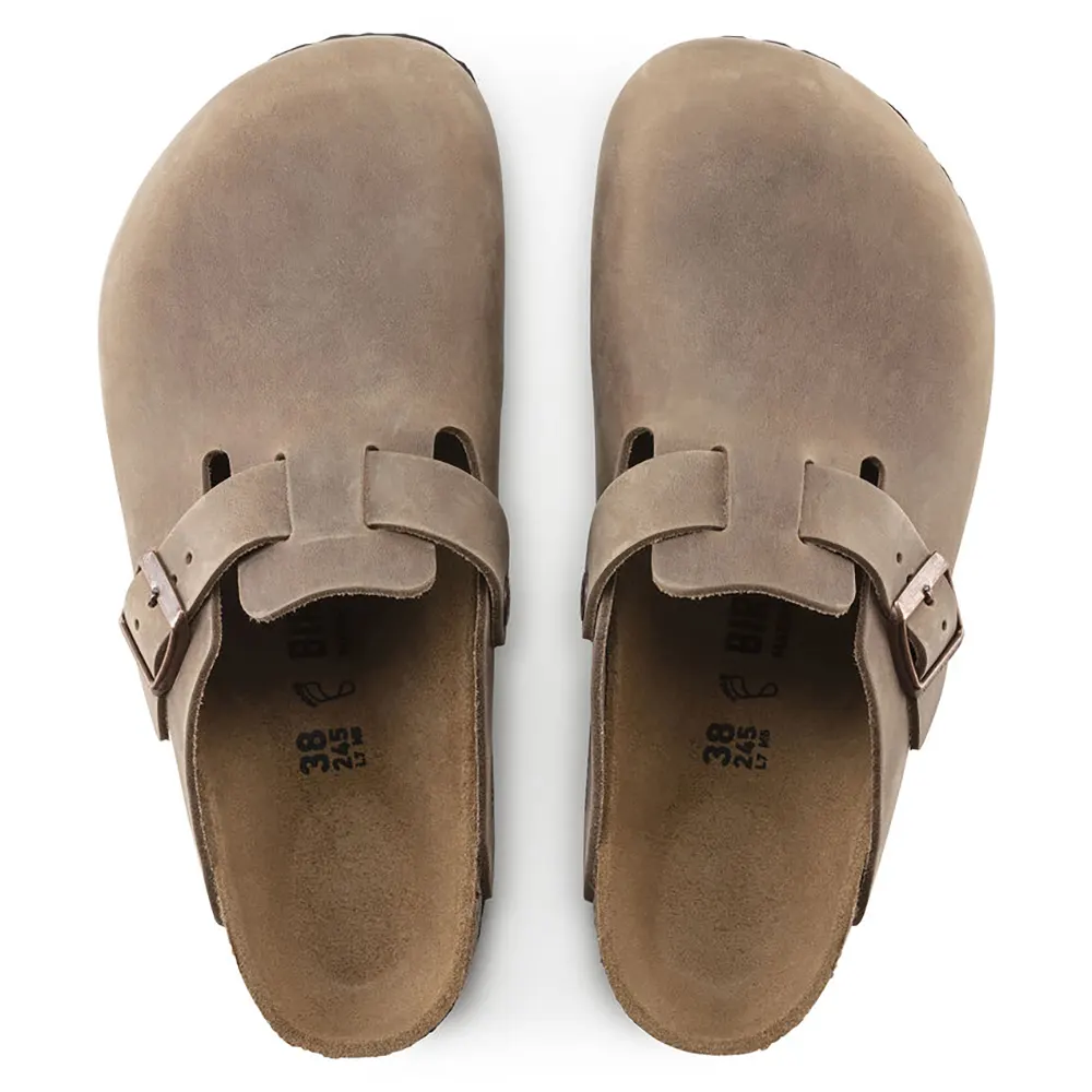 Birkenstock Boston Oiled Leather Clogs - Tobacco - 960811 - Image 4