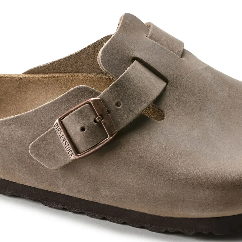 Birkenstock Boston Oiled Leather Clogs - Tobacco - 960811 - Image 5