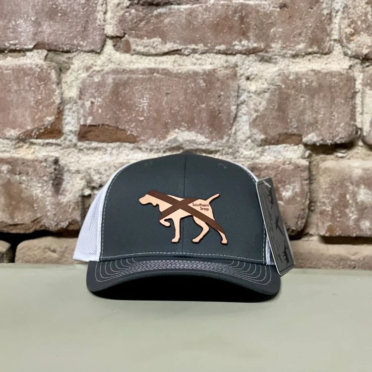 Alabama Leather Patch Pointer Trucker Hat - Image 3