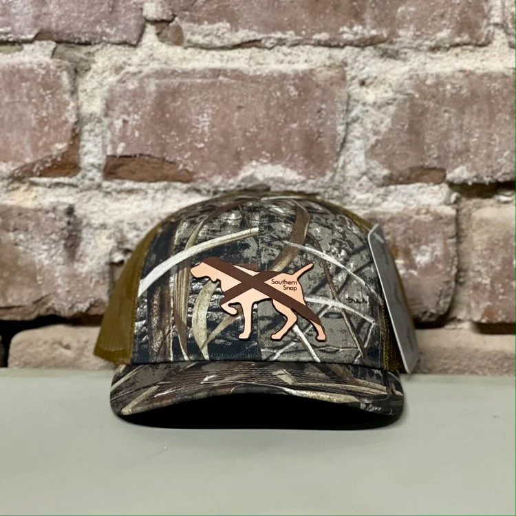 Alabama Leather Patch Pointer Trucker Hat - Image 4