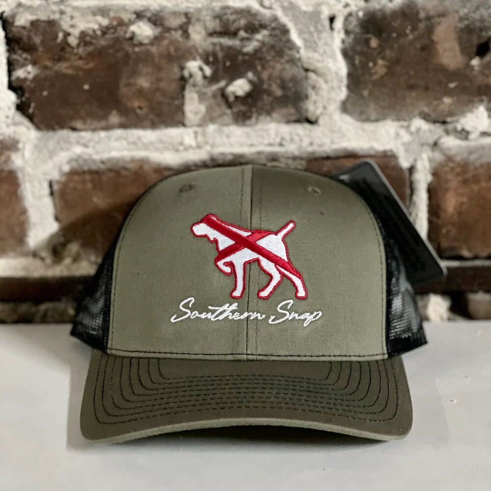 Alabama Leather Patch Pointer Trucker Hat - Image 6