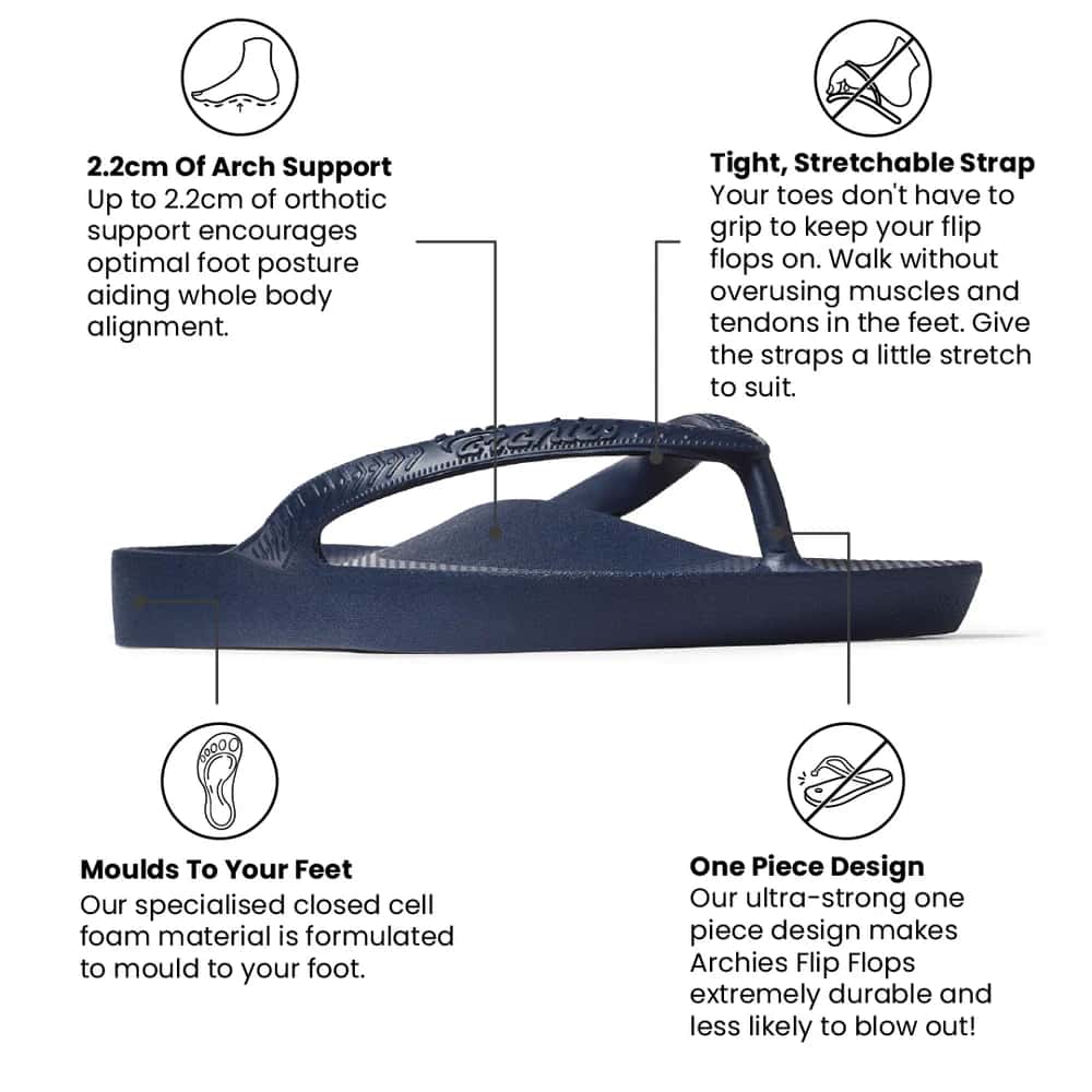 Archies Arch Support Flip Flops - Image 13