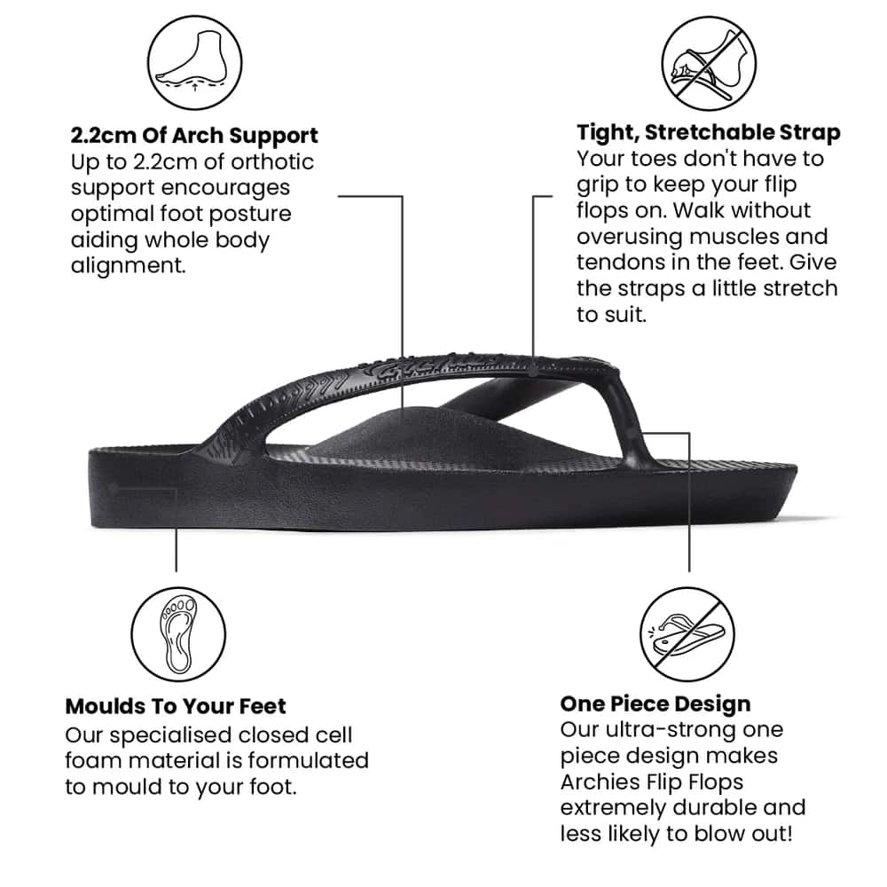 Archies Arch Support Flip Flops - Image 2
