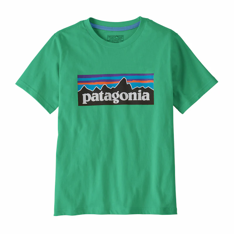 Patagonia Boys' P-6 Logo Short Sleeve T-Shirt - Image 3