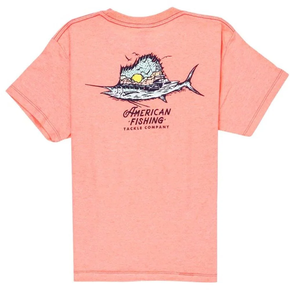 AFTCO Boys' Sailfishing Short Sleeve Tee - Image 2