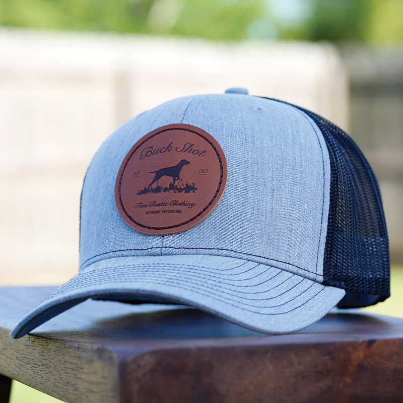 Buckshot Apparel Bird Dog Leather Patch Hat - Image 3