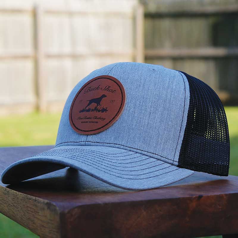 Buckshot Apparel Bird Dog Leather Patch Hat - Image 4