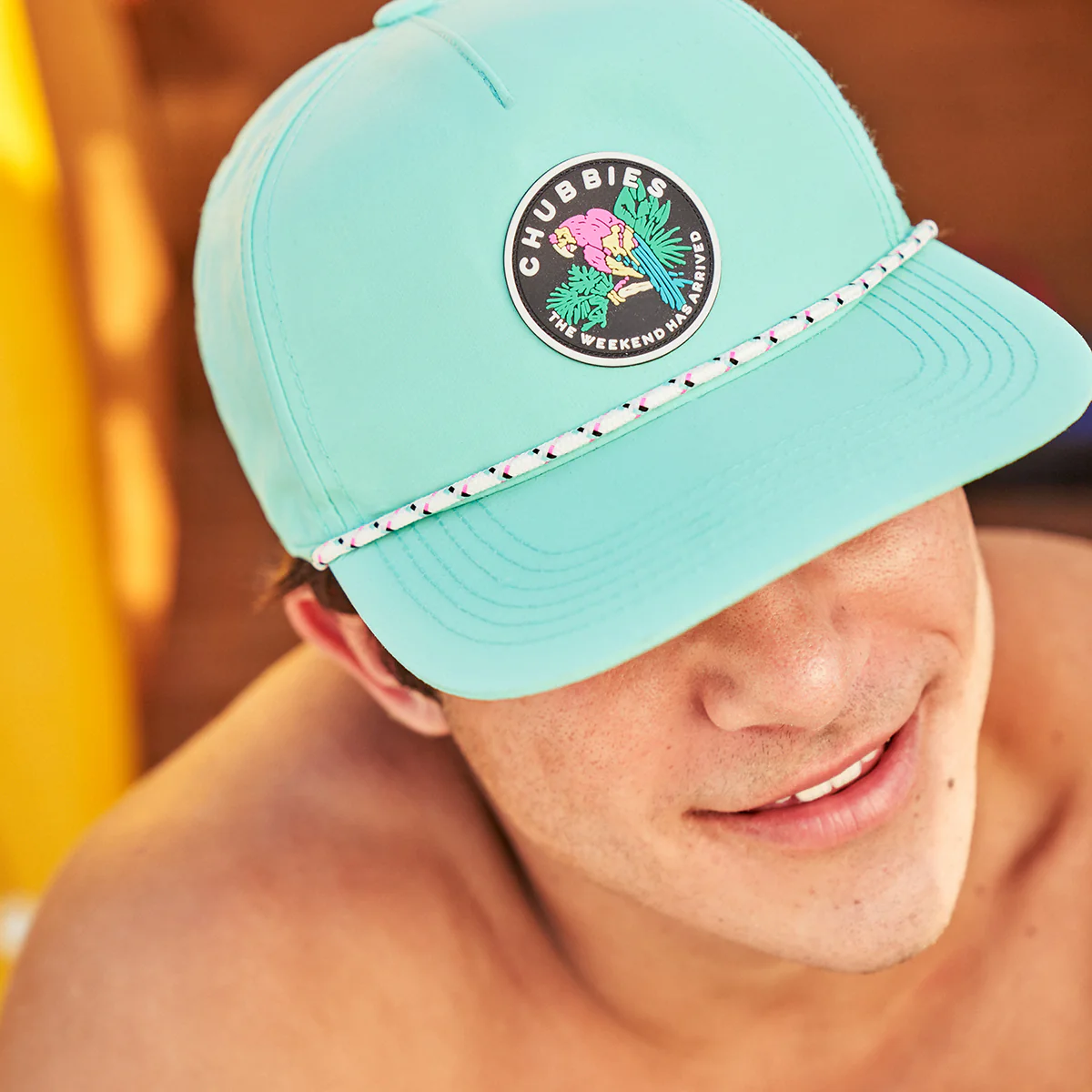 Chubbies Blue Patch Nylon Rope Hat - Image 2