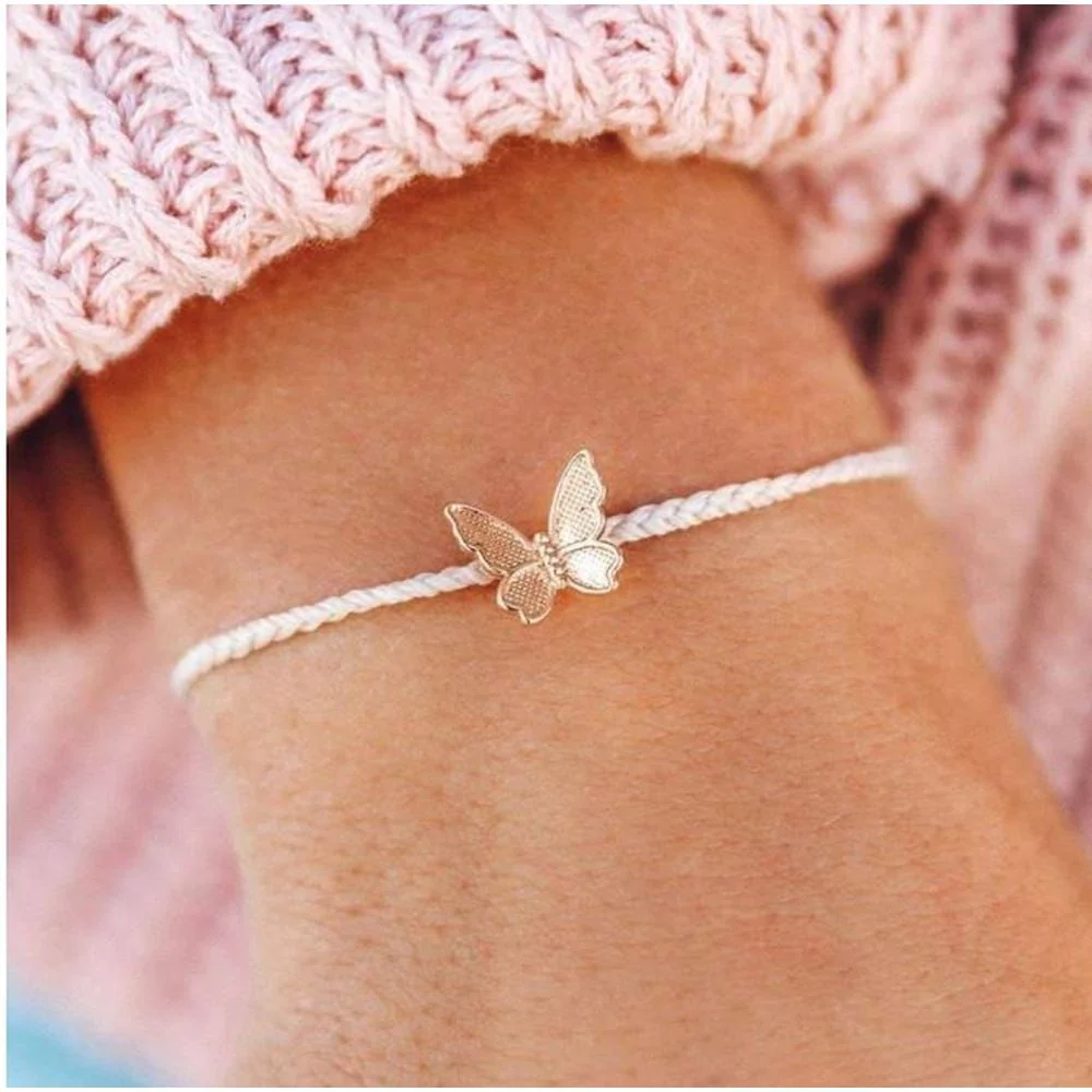 Butterfly In Flight Bracelet - Rose Gold - Image 2