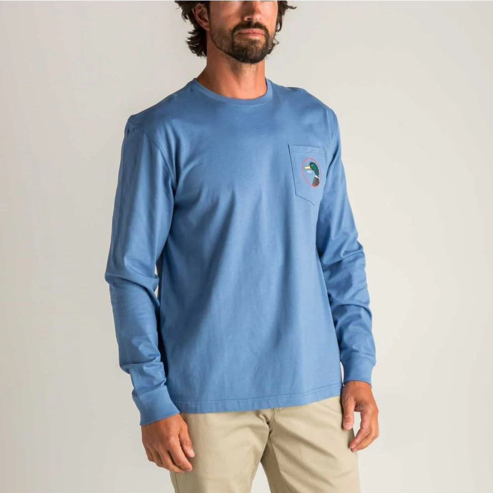 Duck Head Men's Duck Head Logo Long Sleeve T-Shirt - Image 5