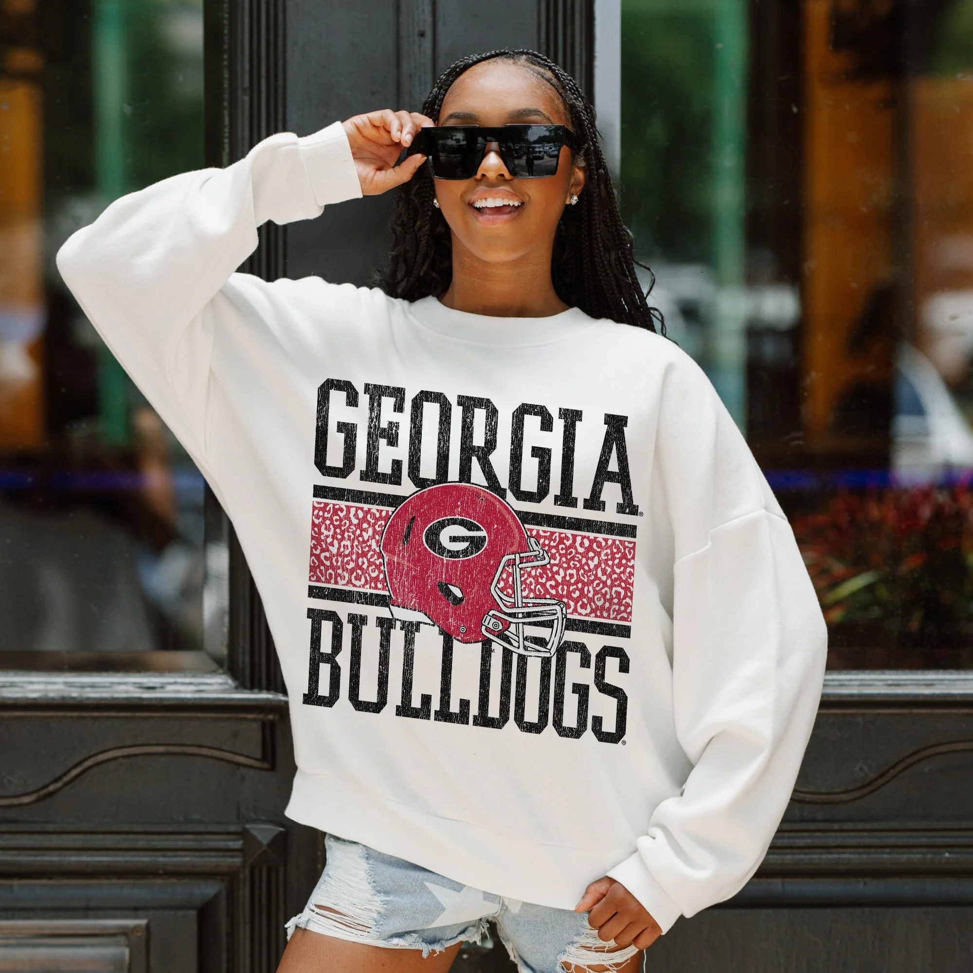Gameday Couture Women's Fair Catch Sweatshirt - UGA - Image 2