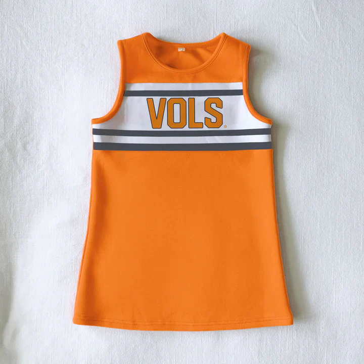 Scarlet & Gold Girls' Cheer Dress - Image 10