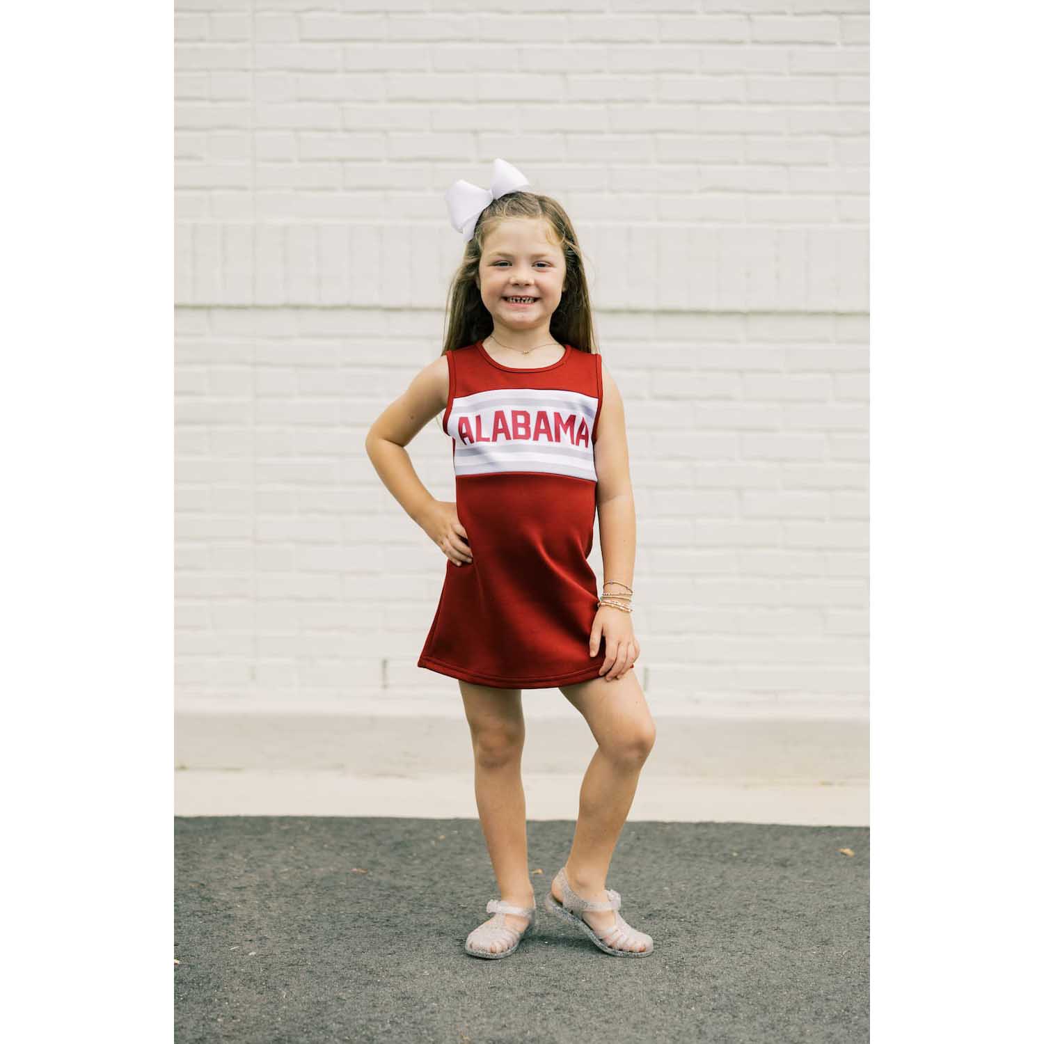Scarlet & Gold Girls' Cheer Dress - Image 2
