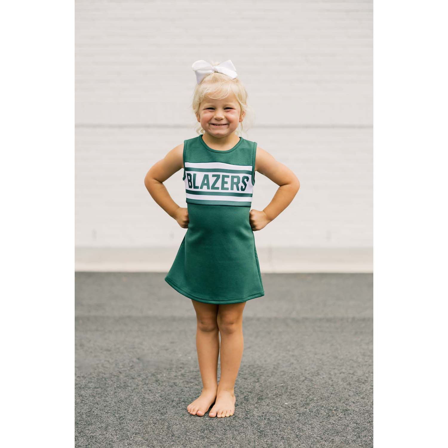 Scarlet & Gold Girls' Cheer Dress - Image 6