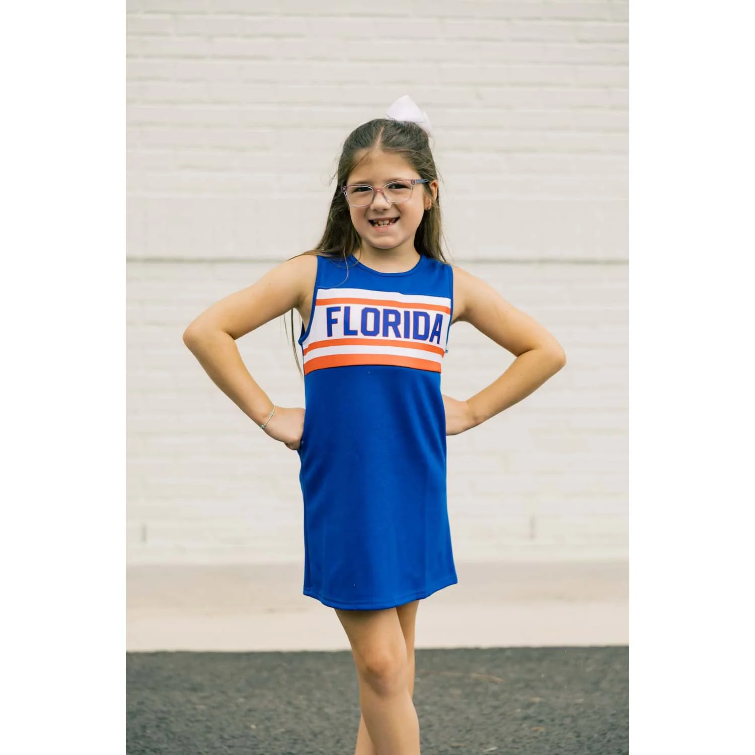 Scarlet & Gold Girls' Cheer Dress - Image 9