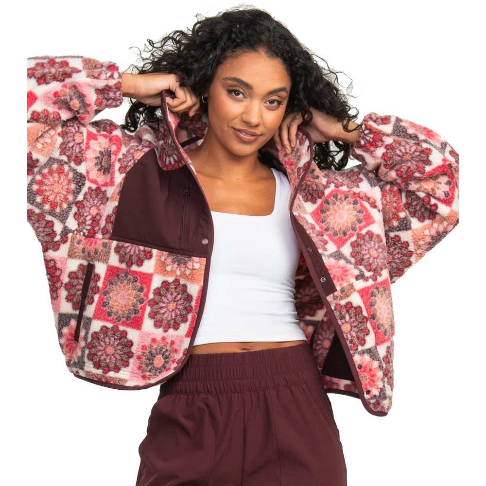 Southern Shirt Girls' Retro Snap Fleece Jacket - Image 2
