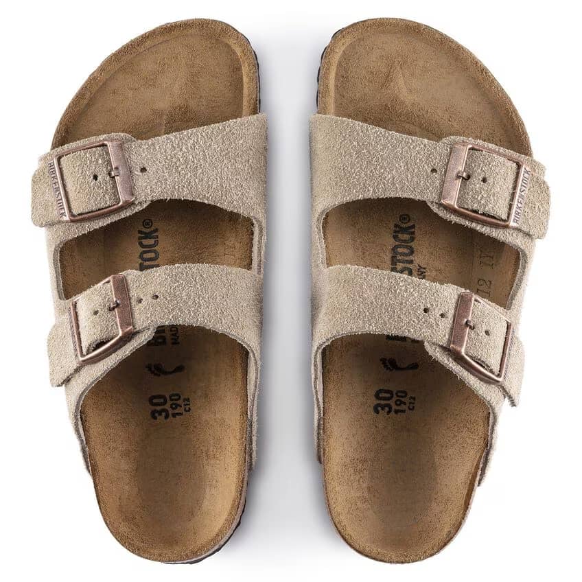 Birkenstock Kid's Arizona Suede Sandals - Taupe - 1021704 - Image 5