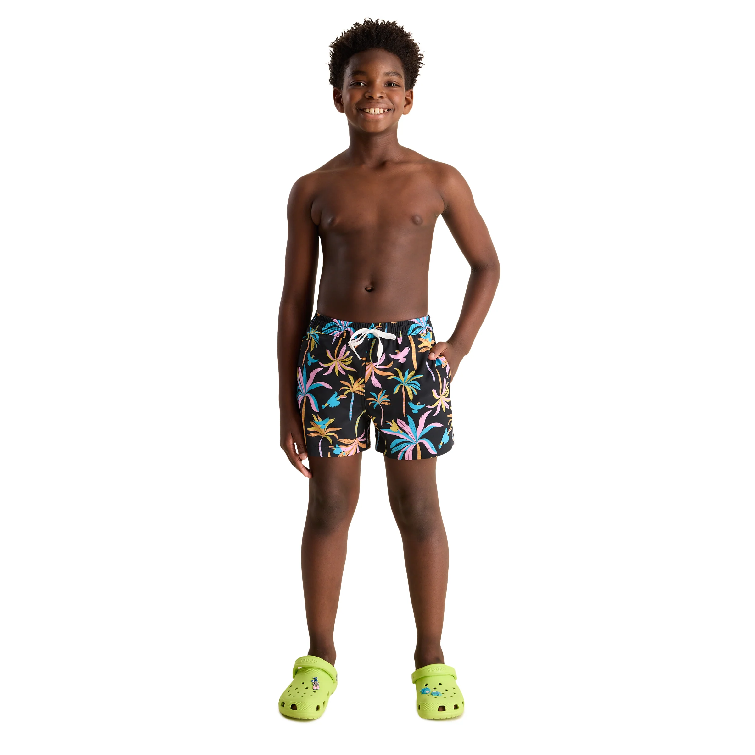 Chubbies Kid's Black Light Night Lined Swim Trunks - Image 3