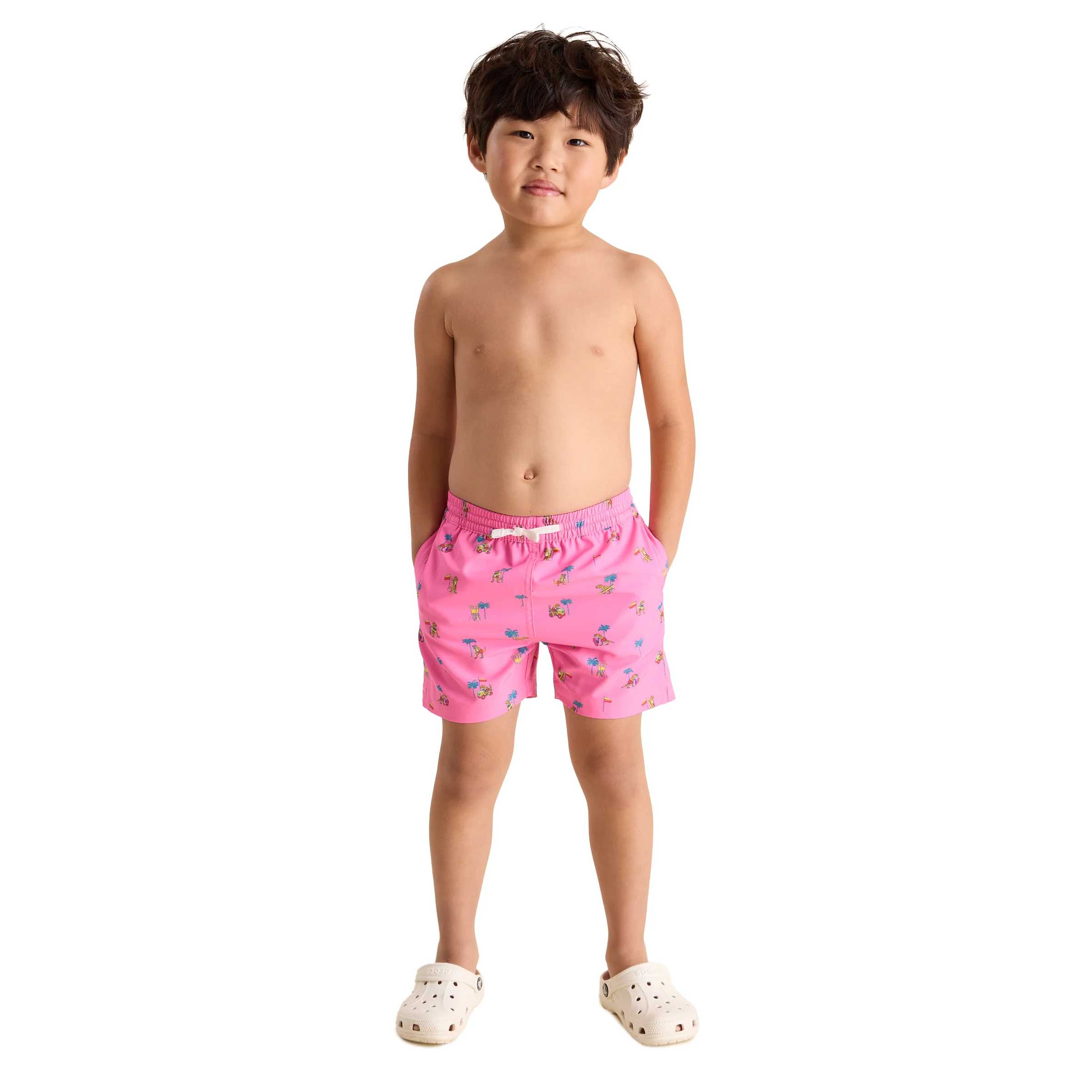 Chubbies Kids Dino Racers Toddler Swim Trunks - Image 4