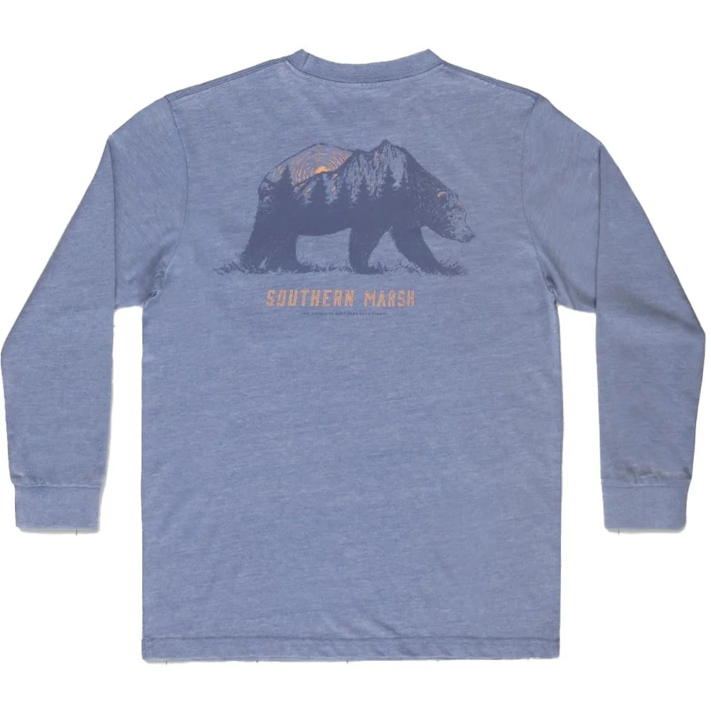Kids Long Sleeve Seawash Barely Light Tee - Image 3