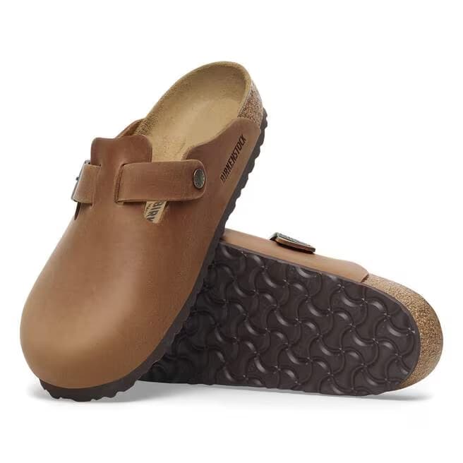 Birkenstock Men's Boston Oiled Leather Clogs - 1028179 - Image 2