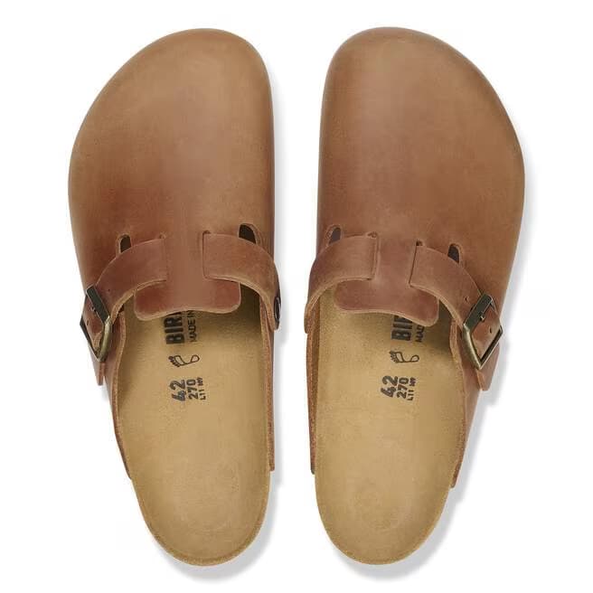 Birkenstock Men's Boston Oiled Leather Clogs - 1028179 - Image 4