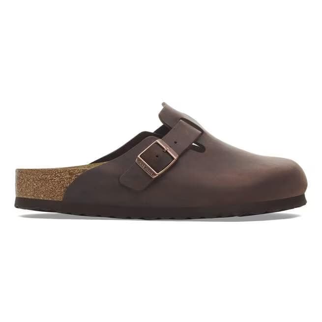 Birkenstock Men's Boston Oiled Leather Clogs - Habana - 159711 - Image 2