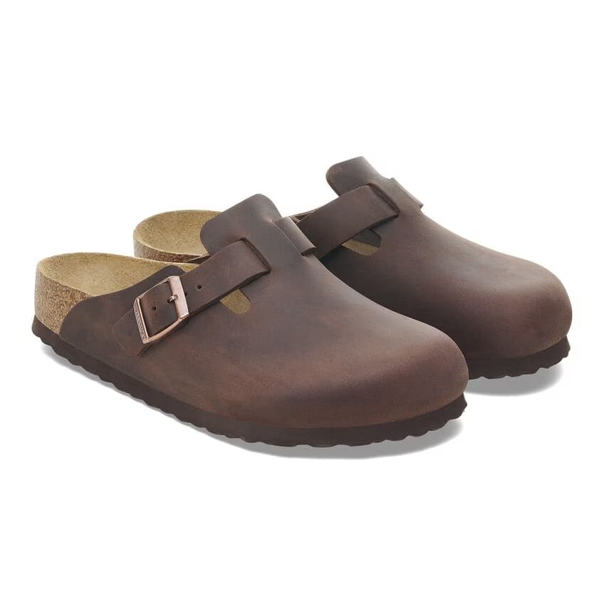 Birkenstock Men's Boston Oiled Leather Clogs - Habana - 159711 - Image 3