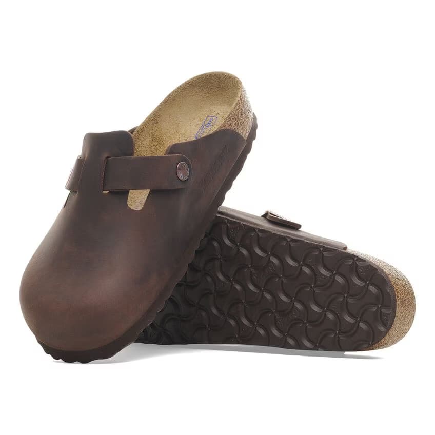 Birkenstock Men's Boston Oiled Leather Clogs - Habana - 159711 - Image 4