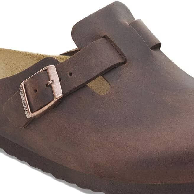 Birkenstock Men's Boston Oiled Leather Clogs - Habana - 159711 - Image 6