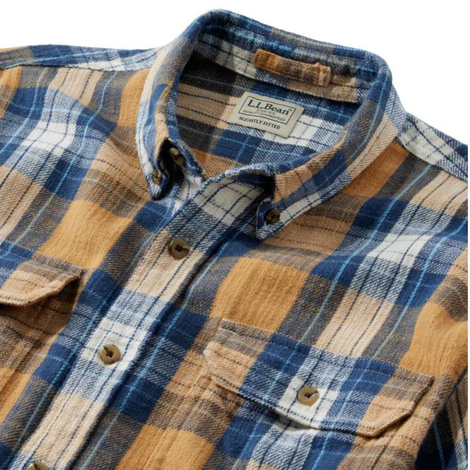 L.L. Bean's Mens 1912 Field Flannel Shirt - Image 6