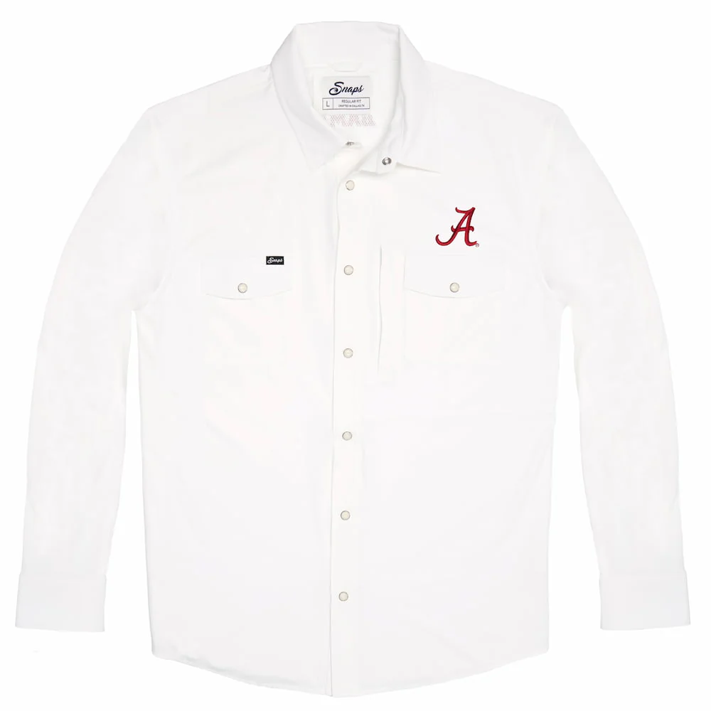 Snaps Men's Alabama Pearl Snap Long Sleeve Shirt - Image 3