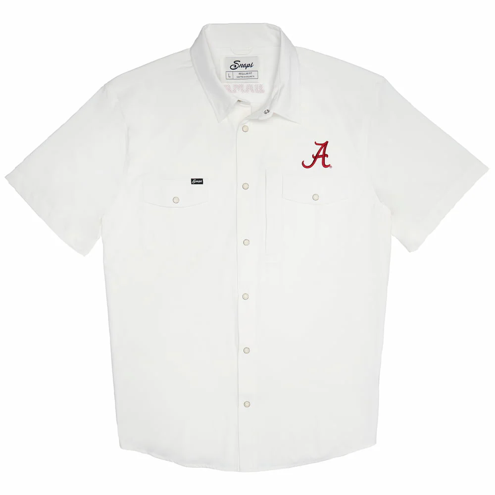 Snaps Men's Alabama Pearl Snap Short Sleeve Shirt - Image 3