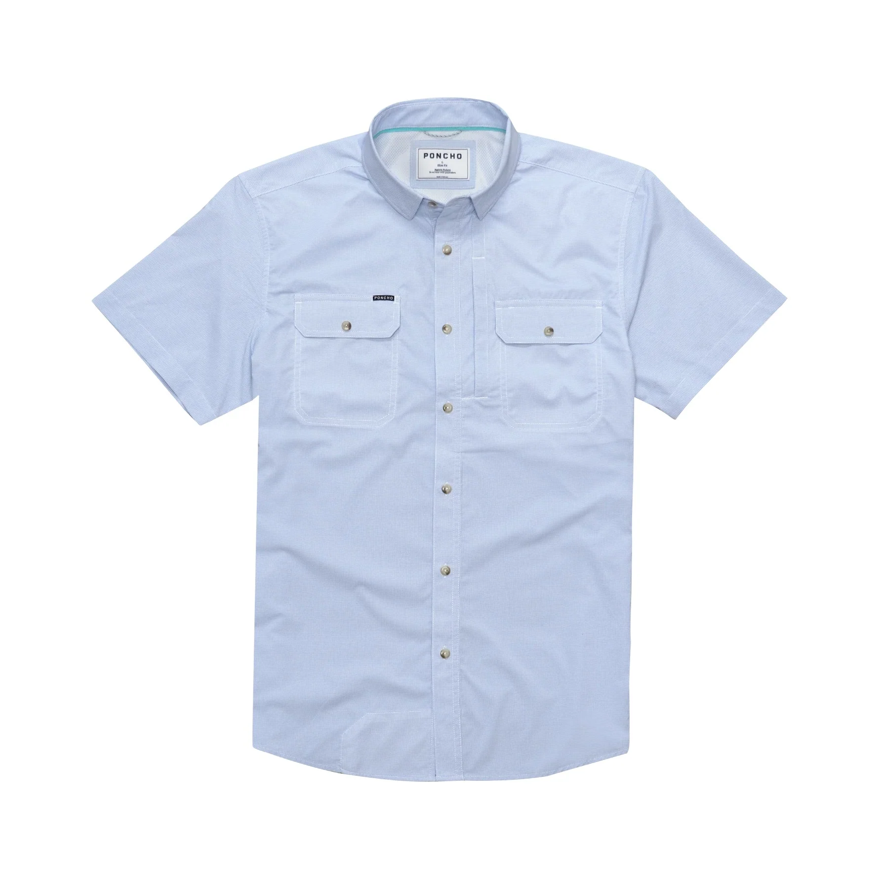 Poncho Men's Original Short Sleeve Performance - The Anchoa - SLIM