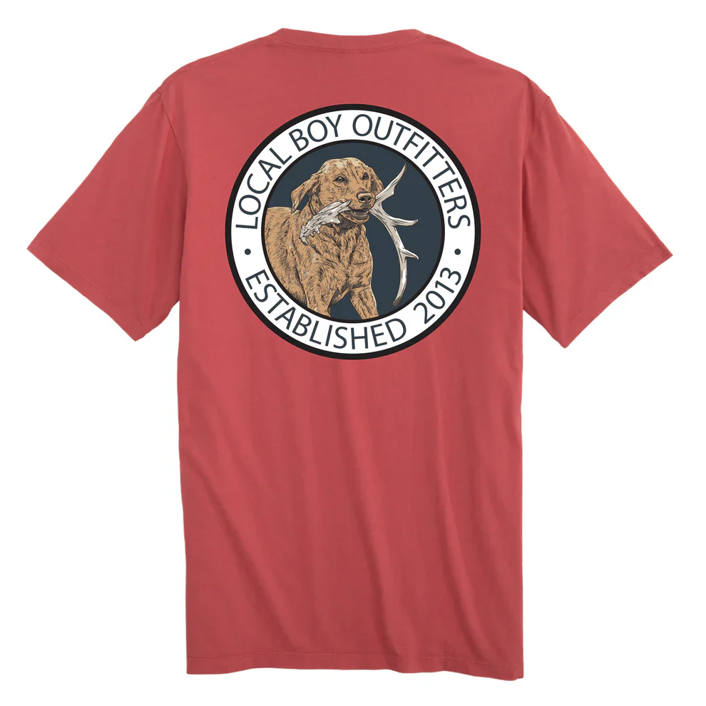 Local Boy Men's Antler Retrieve Short Sleeve Tee