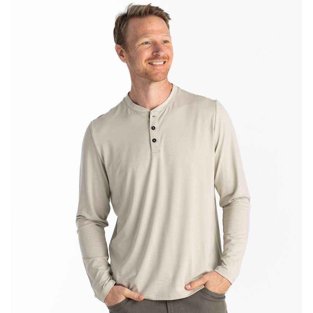 Free Fly Men's Bamboo Flex Long Sleeve Henley - Image 4