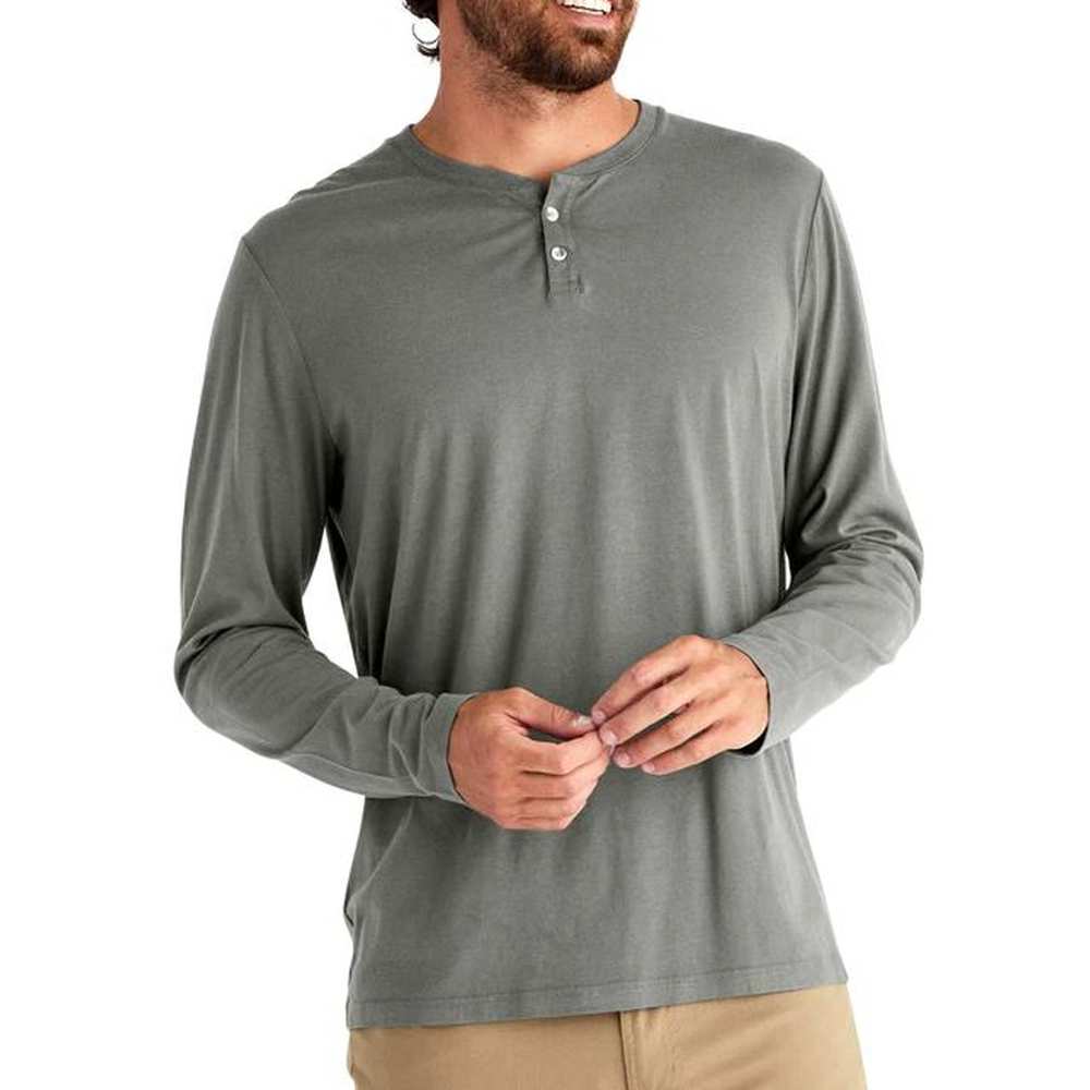 Free Fly Men's Bamboo Heritage Henley Long Sleeve Shirt - Image 3