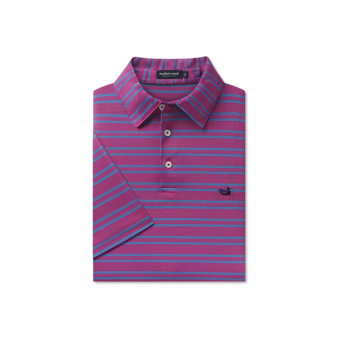 Men's Bermuda Performance Polo - Naples Stripe - Image 2