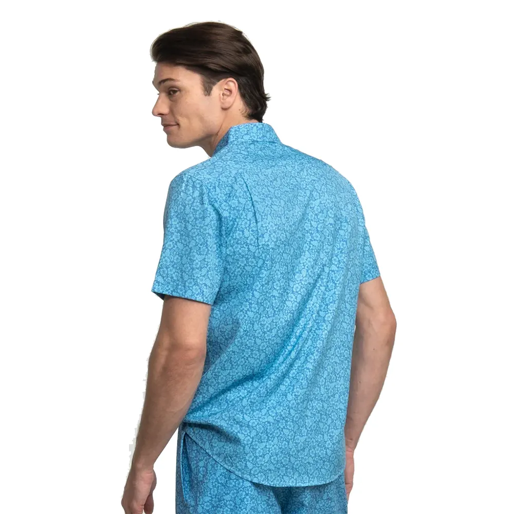 Southern Shirt Men's Blue Blooms Baja Shirt - Image 2