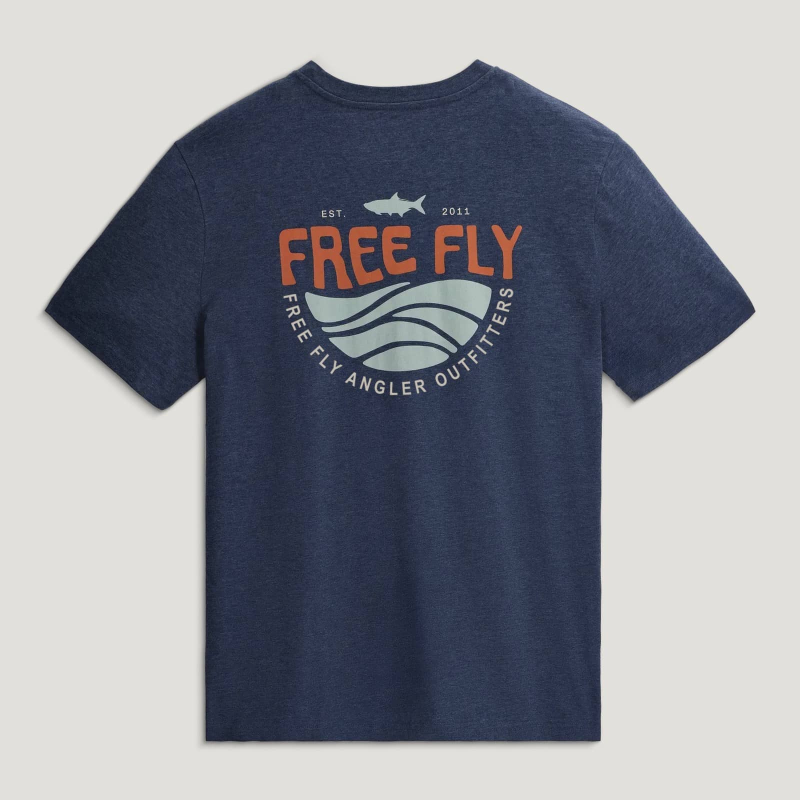 Free Fly Men's Blue Edge Pocket Tee