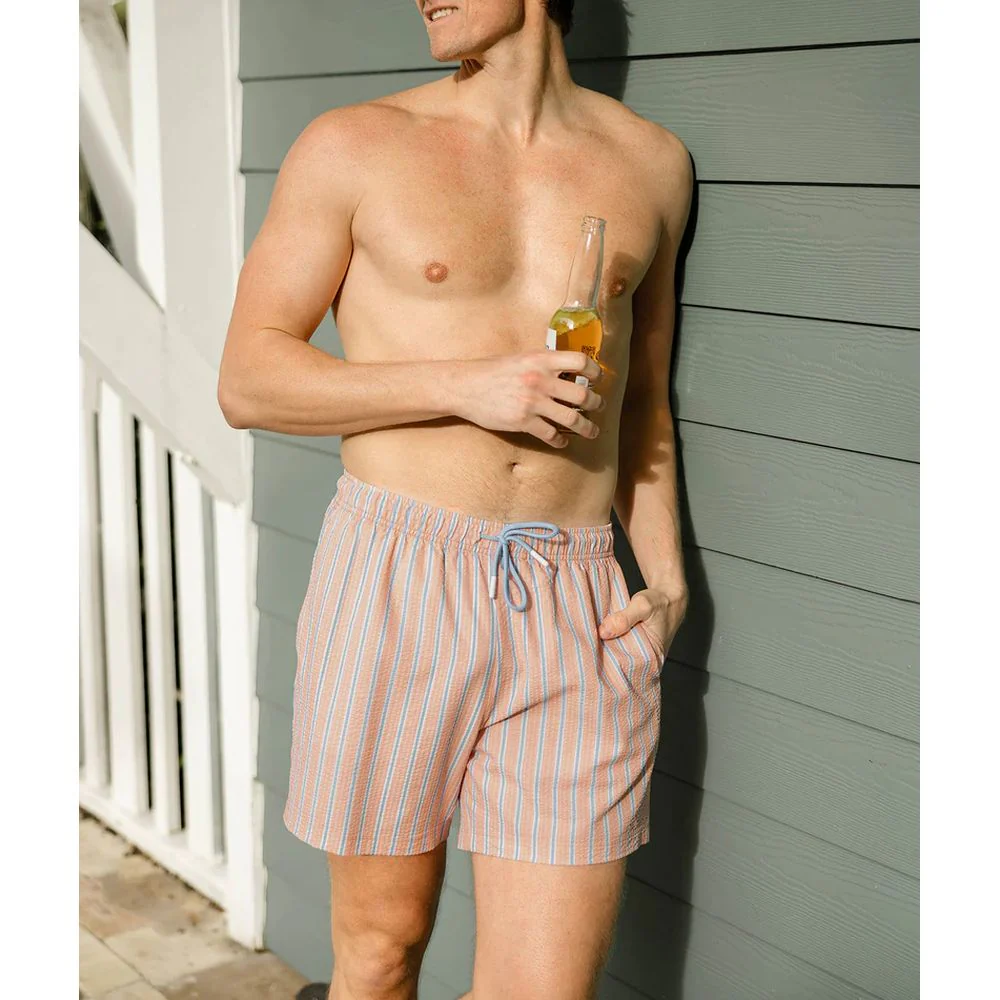 Southern Shirt Men's Boardwalk Seersucker Swim Shorts - Image 3