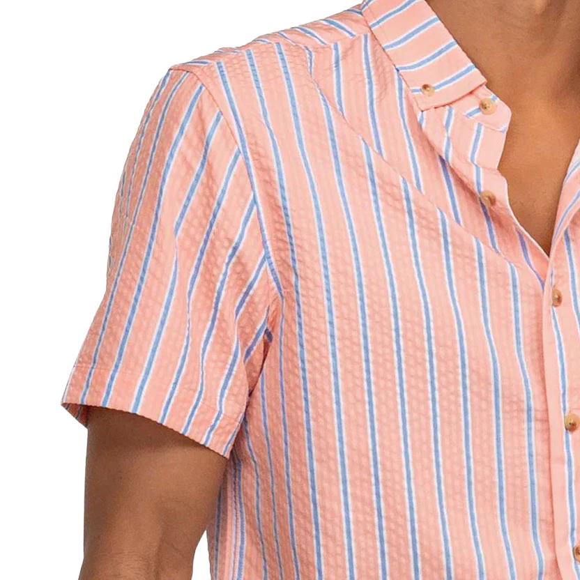 Southern Shirt Men's Boardwalk Seersucker Baja Shirt - Image 3